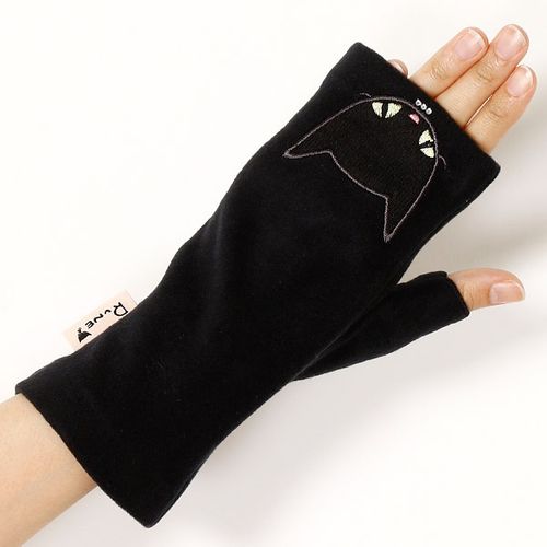 内藤ルネ（雑貨）（NAITOU RUNE） 肉球型すべり止め付ルネキャット刺繍