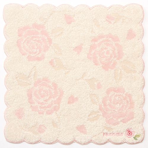 レノマ　タオルハンカチ　バラ renoma 薔薇柄タオルハンカチ - メルカリ