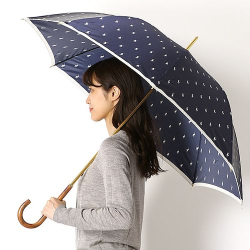 ポロラルフローレン　長傘　雨傘　POLO Ralph Lauren フリル POLO RALPH LAUREN 晴雨兼用日傘 長傘 ストライプフリル／遮光