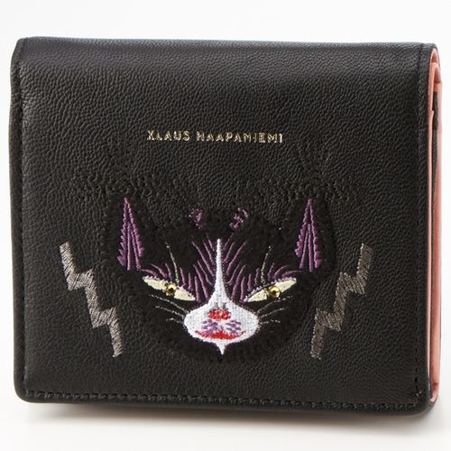 クラウスハーパニエミ クラウスハーパニエミ 2つ折財布 黒猫刺繍入り | - Buyee, jasa pembelian barang online  | Belanja di