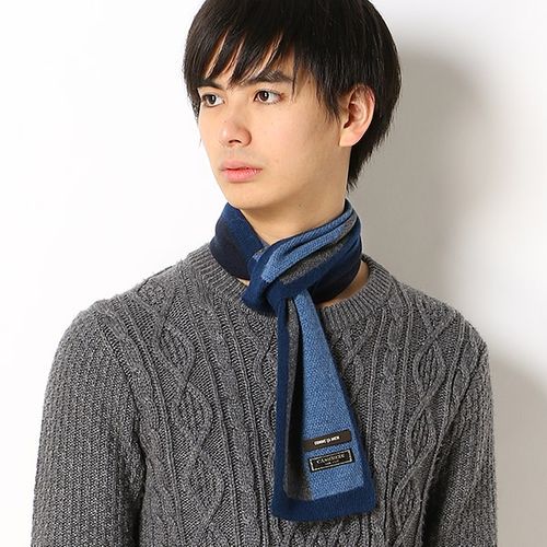 コムサメン（マフラー）（COMME CA MEN(scarf)） ミニマフラー 額縁2色