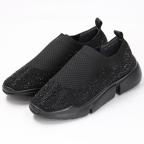 りりこ ヴェリココ/ラクチンきれいシューズ 軽量ニットスリッポンスニーカー