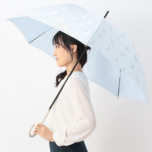 希少GIANNI VERSACE 長傘 雨傘 雨具 総柄 豪華ロゴ入り　60cm 傘 晴雨兼用 逆さに開く2重傘 circus サーカス 長傘 二重傘