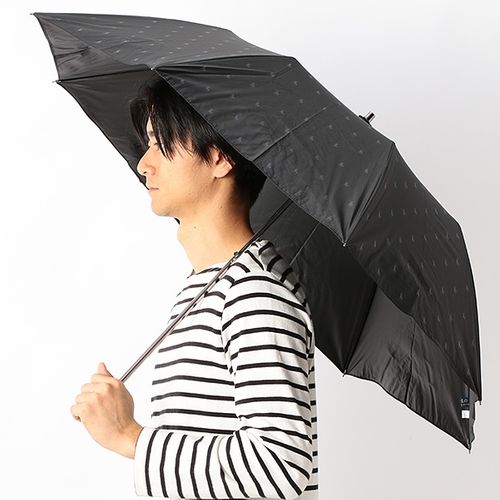 美品✨ポロラルフローレン　黒　折りたたみ傘　日傘　晴雨兼用　フリル　パラソル 晴雨兼用折りたたみ日傘】ポロ ラルフ ローレン (POLO RALPH LAUREN