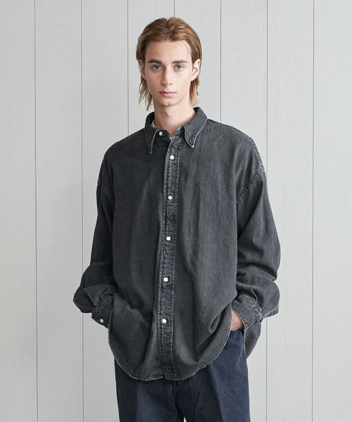 H>フェイド ブラック デニム シャツ | UNITED ARROWS LTD H>フェイド ブラック デニム シャツ | UNITED ARROWS LTD