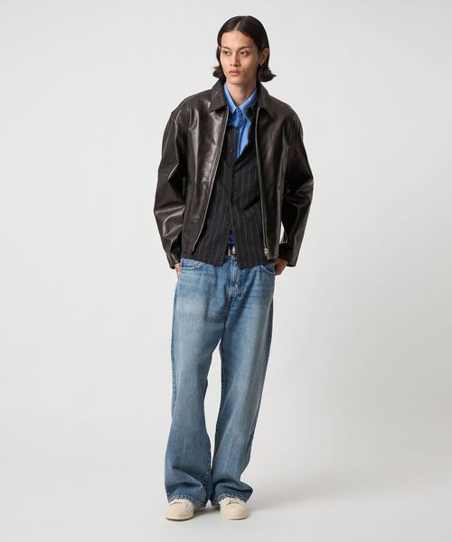 ＜H＞シープレザー70s スポーツジャケット H＞ホースレザー70s スポーツジャケット