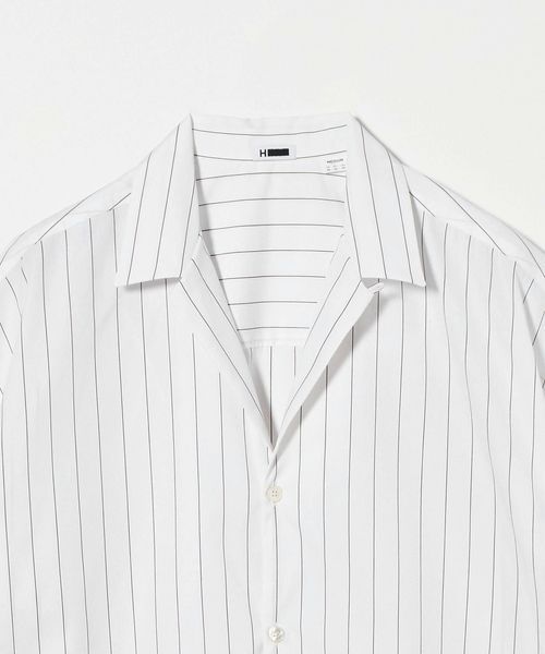 H＞120/2 ワイダー スシ オープンカラーシャツ | UNITED ARROWS