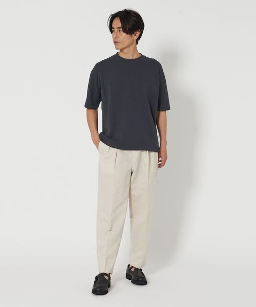 クルーネックジャージーTシャツ ドライタッチ スムース ジャージー クルーネック Tシャツ ―吸水