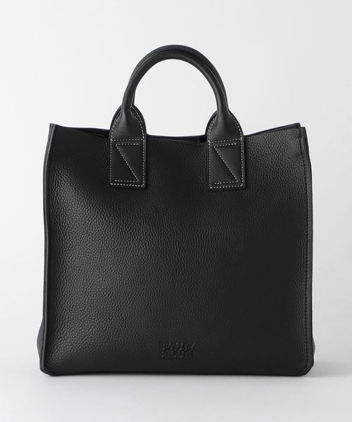 極美品✨A DAY IN THE LIFE レザーライク トートバッグ ブラック レザーライク スムース トートバッグ＜A DAY IN THE LIFE