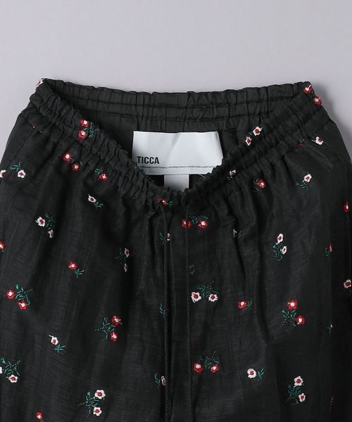 TICCA フラワーエンブロイダリーパンツ TICCA＞フラワーエンブロイダリー パンツ | UNITED ARROWS LTD.ONLINE