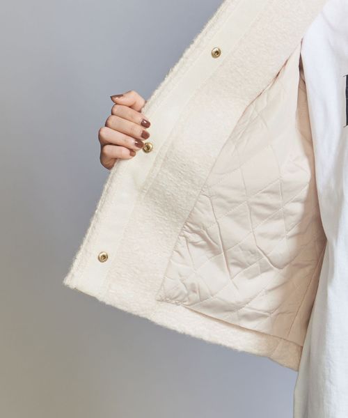 WEB限定】ブークレ ノーカラーショートコート | UNITED ARROWS