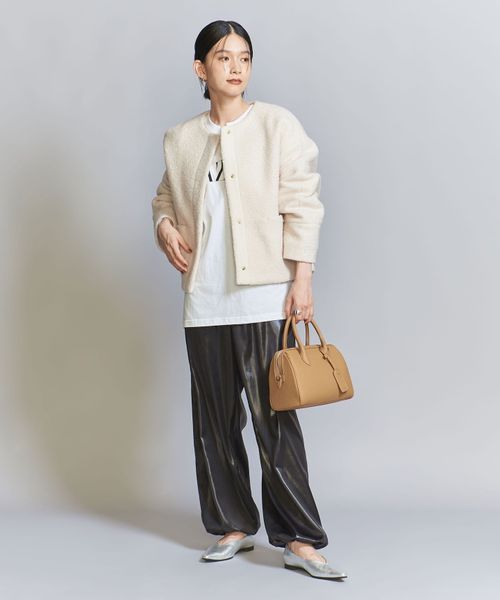 入荷通知 アプリ おすすめ WEB限定】ブークレ ノーカラーショートコート | UNITED ARROWS ジャケット・アウター
