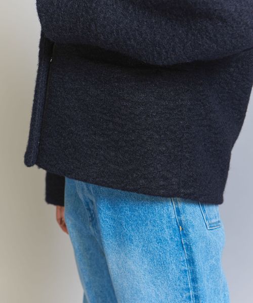 WEB限定】ブークレ ノーカラーショートコート | UNITED ARROWS