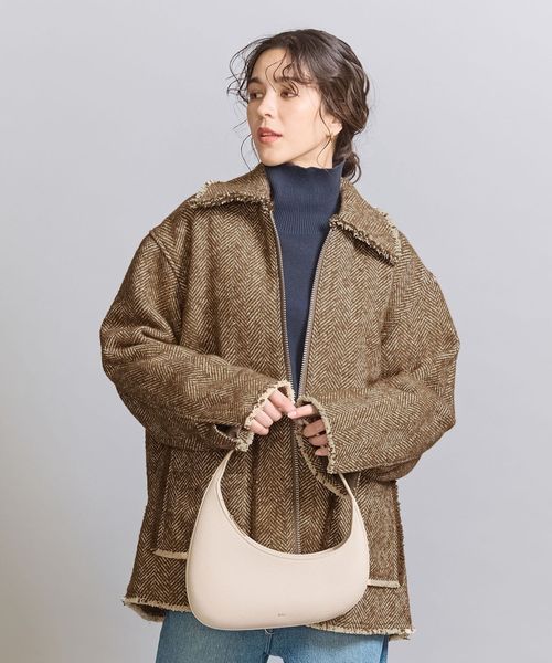 6(ROKU)>ナイロン レザーカラー コート | UNITED ARROWS LTD 6(ROKU)>ナイロン レザーカラー コート | UNITED ARROWS LTD