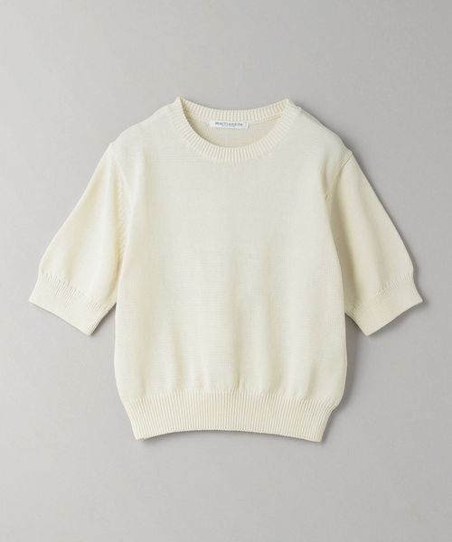 コイルニット ショートスリーブ プルオーバー ―ウォッシャブル