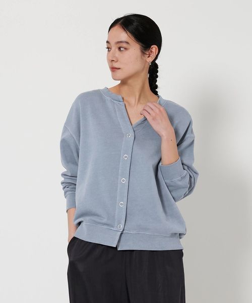 セール★新品タグ付き★ビューティーアンドユース 青 長袖カーディガン　透け感 BEAUTY&YOUTH UNITED ARROWS（ビューティーアンドユース