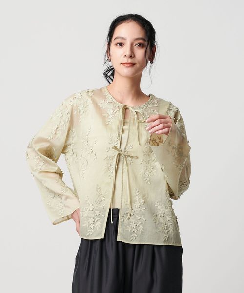 H BEAUTY&YOUTH レースショートスリーブシャツ BEAUTY&YOUTH UNITED ARROWS｜バテンレース ショートスリーブ