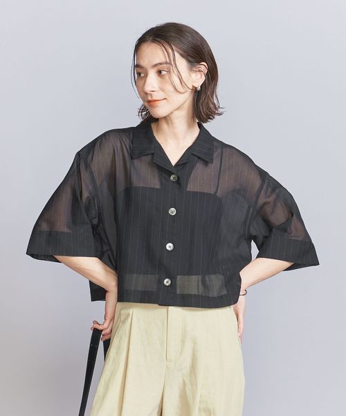 beauty&youth ブラウス シャツ フード ボリュームシャツ BEAUTY＆YOUTH UNITED ARROWS ブラウス シャツ フード