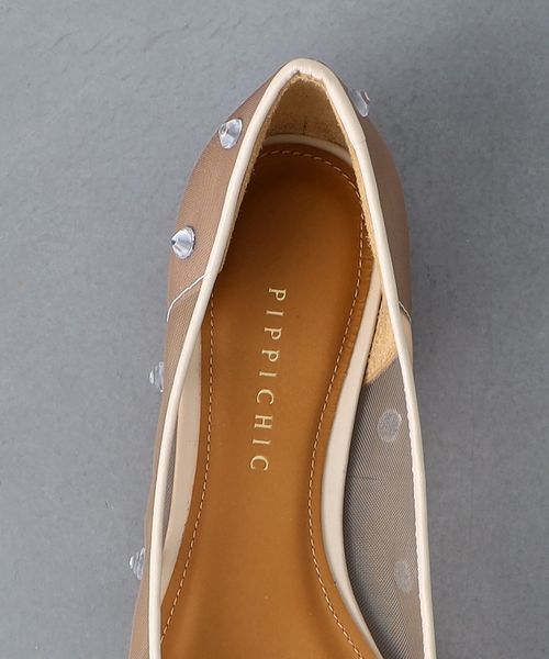 PIPPICHIC＞LINDA ビジュー フラットシューズ | UNITED ARROWS