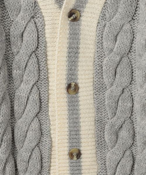 別注】＜OLDDERBY KNITWEAR＞GLR ケーブル カーディガン | UNITED 