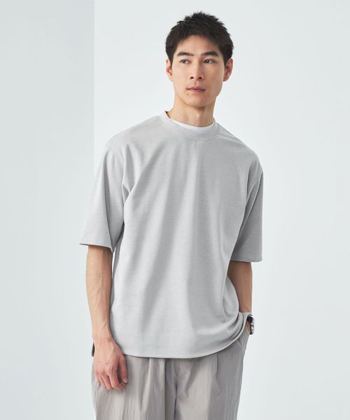 クリーン ダブルフェイス クルーネック カットソー ―抗菌 クリーン ダブルフェイス クルーネック カットソー ―抗菌