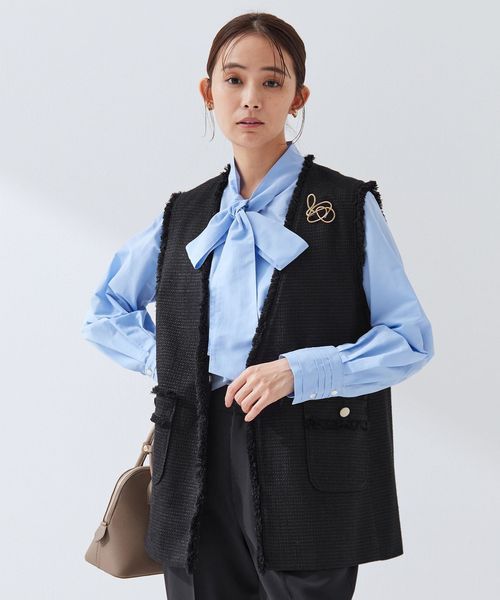 ユナイテッドアローズ ライト ツイード ベスト ジレ size SHORTあり］ライト ツイードライク ジレ | UNITED ARROWS LTD