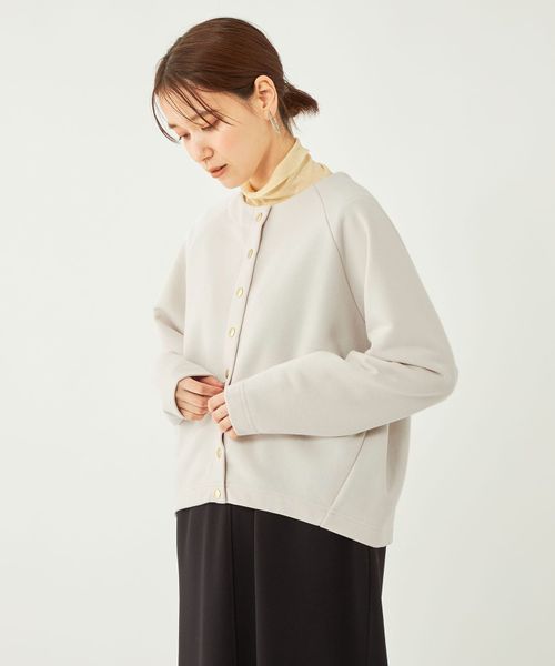 TOKUKO 1er VOL “DUBAI OMAN” ドット柄カーディガン ドットボタン 裏毛 カーディガン -吸水速乾- | UNITED ARROWS