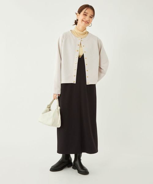 TOKUKO 1er VOL “DUBAI OMAN” ドット柄カーディガン ドットボタン 裏毛 カーディガン -吸水速乾- | UNITED ARROWS