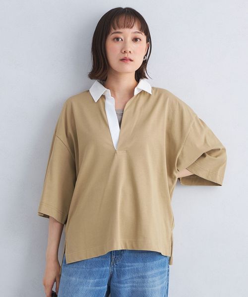 6(ROKU)＞パイル ボーダー ドローストリング トップス | - Buyee日本代購服務 | 在UNITED ARROWS LTD.ONLINE  STORE購物。