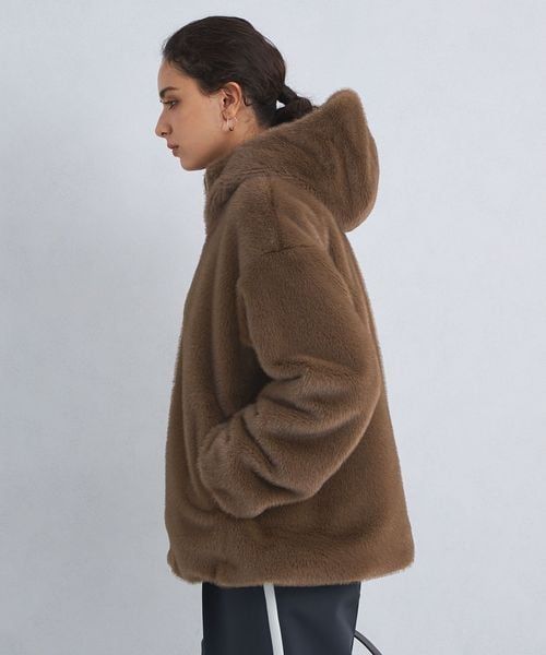 coco様エコペル▶︎フェイクファー フード コート coco様エコペル▶︎フェイクファー フード コート