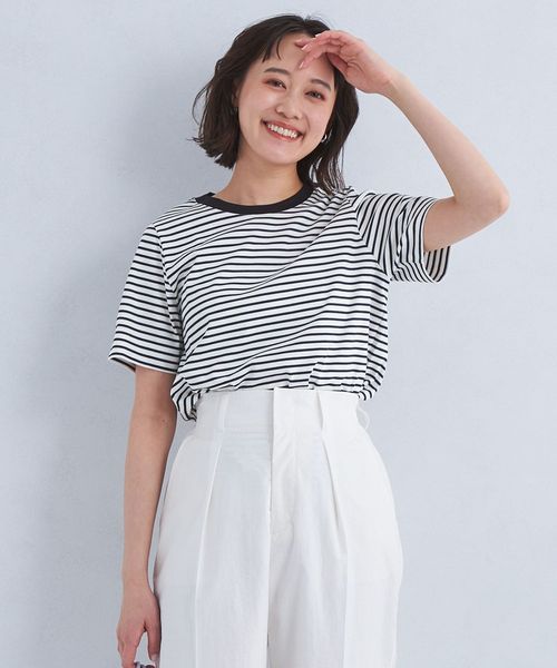 6(ROKU)＞パイル ボーダー ドローストリング トップス | UNITED ARROWS LTD.ONLINE STORE - Buyee  通販購入サポートサービス | UNITED ARROWS LTD.ONLINE STOREでお買い物