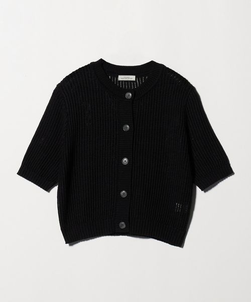 カーディガン メッシュ ニット ショートスリーブ カーディガン レディース BEAUTY＆YOUTH UNITED ARROWS カーディガン メッシュポロニット
