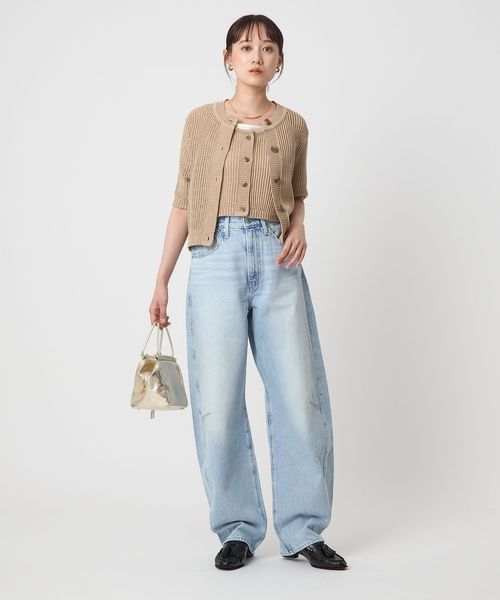 カーディガン メッシュ ニット ショートスリーブ カーディガン レディース BEAUTY＆YOUTH UNITED ARROWS カーディガン メッシュポロニット