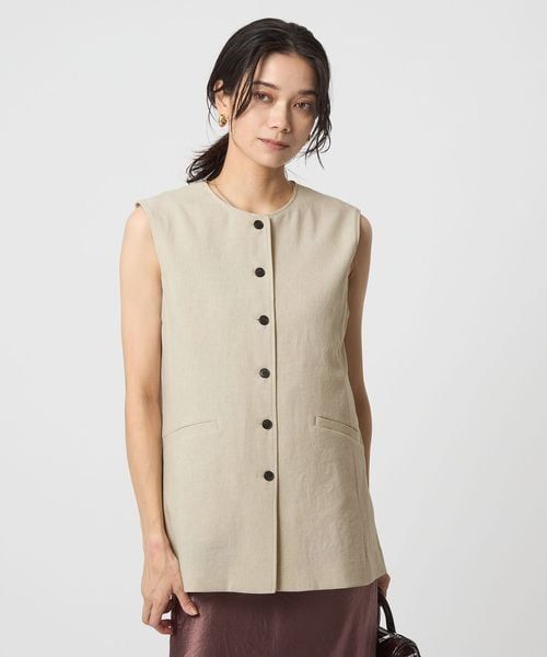 ユナイテッドアローズ　前後両前ニットジレ UNITED ARROWS LTD. OUTLET｜[size SHORTあり]ロングジレ