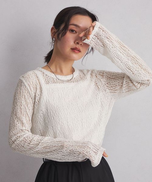 6(ROKU)＞レオパード クルーネック プルオーバー | UNITED ARROWS LTD