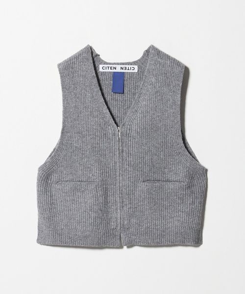 ATTISESSION＞コットンナイロン ニットベスト | UNITED ARROWS
