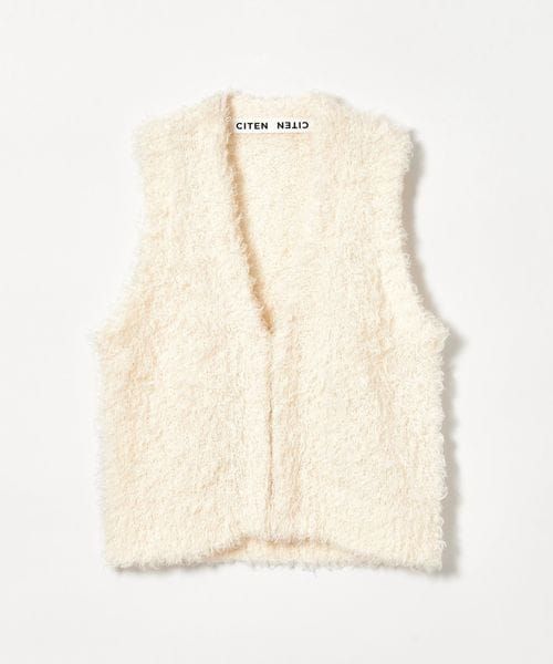 ATTISESSION＞コットンナイロン ニットベスト | UNITED ARROWS