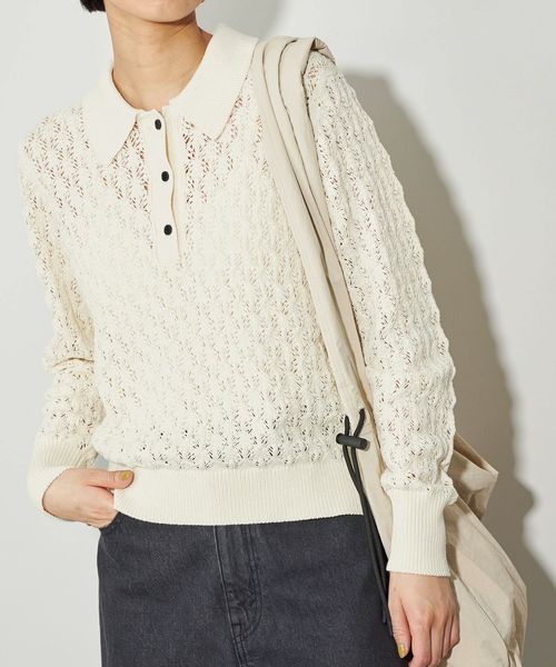 【新品】＜CITEN＞レースアミポロエリニット CITEN＞レースアミポロエリニット | UNITED ARROWS LTD.ONLINE