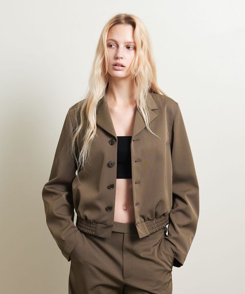 ６　ロク　ジャケット 6(ROKU)＞チェック ビッグ ジャケット