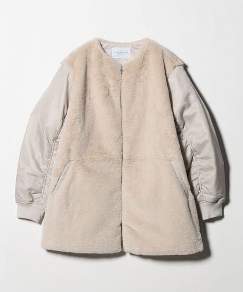 フェイクファー×ナイロン コンビブルゾン ＜A DAY IN THE LIFE