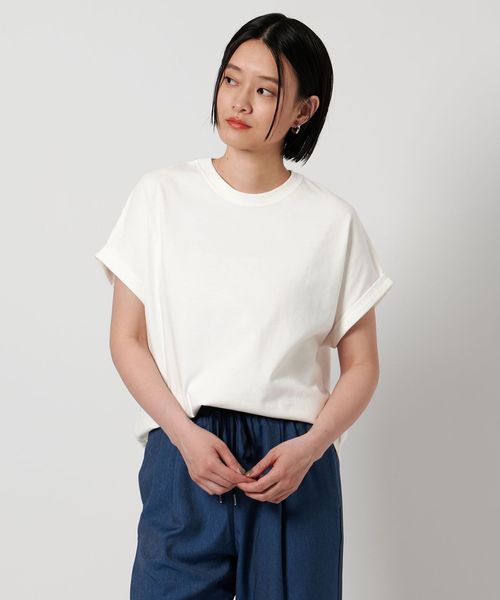 ATTISESSION＞コットン カップスリーブ Tシャツ | UNITED ARROWS