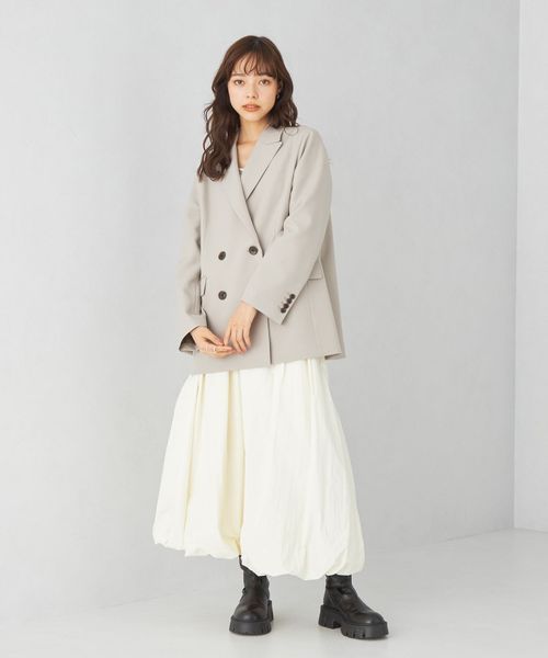 美品　EMMEL REFINES EM オーバーサイズ ダブルボタン ジャケット EMMEL REFINES＞EM オーバーサイズ ダブルボタン ジャケット