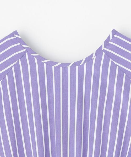EMMEL REFINESティアード ギャザー ストライプ 2WAYワンピースM EMMEL REFINES ワンピース 「EMMEL REFINES」EM ティアード