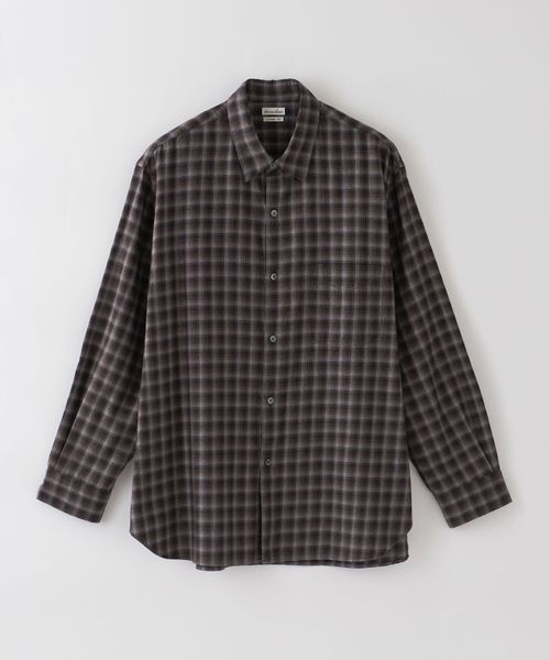 Steven Alan＞ CTN/TEN OMBRE CHECK REGULAR COLLAR SHIRT 