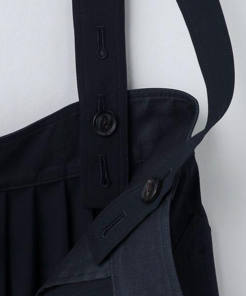 かわいい新作 スカート タック 6(ROKU)＞サスペンダー NAVY ARROWS UNITED | 小物
