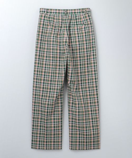 roku コットンチェックパンツ 6(ROKU) パンツ 「6(ROKU)」コットン チェック レディース