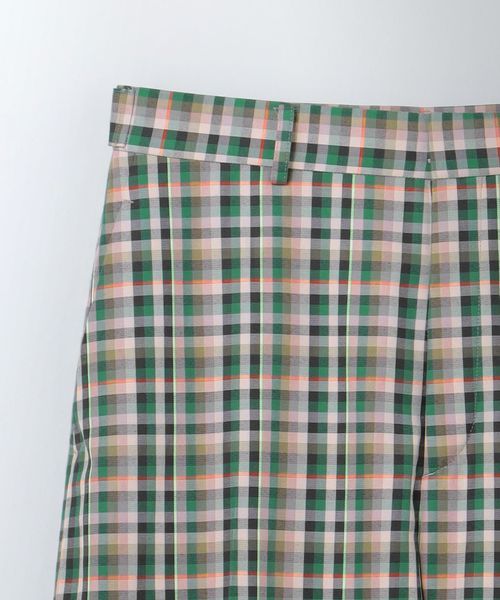 6(ROKU)＞コットンポリエステル チェックパンツ | UNITED ARROWS LTD