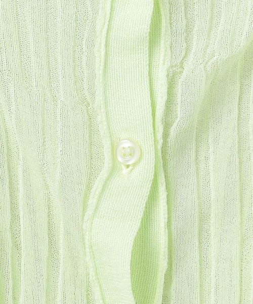 PERVERZE＞SHEER RIBBED KNIT CARDIGAN/カーディガン| - Buyee日本代購