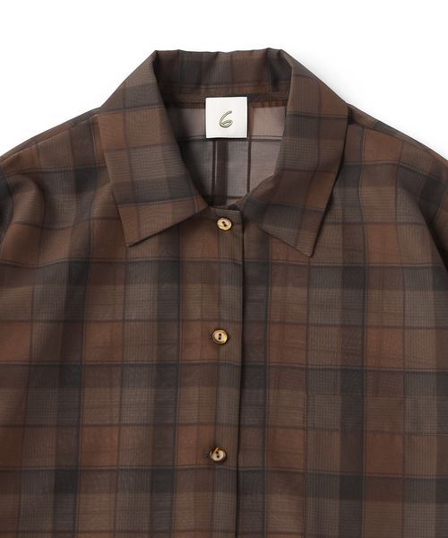 ROKU シアー チェック シャツ 6(ROKU)＞シアー チェック シャツ | UNITED ARROWS LTD.ONLINE