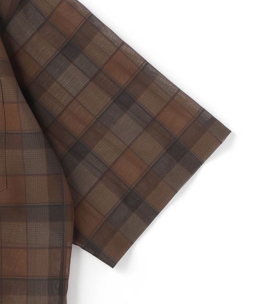 6(ROKU)＞シアー チェック シャツ | UNITED ARROWS LTD.ONLINE